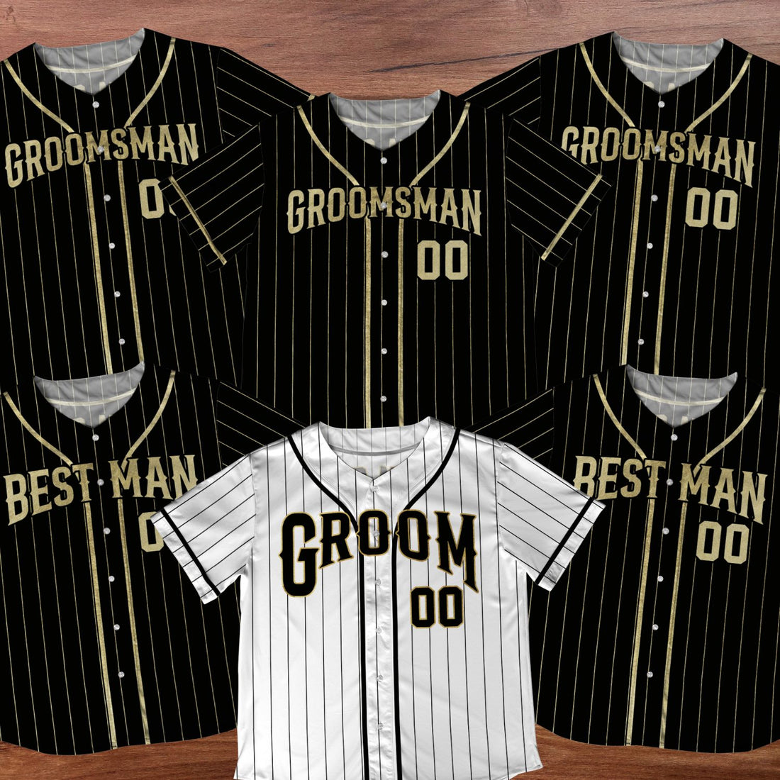 Custom Bachelor Party Groomsmen Best Man Gift Baseball Jersey Shirt