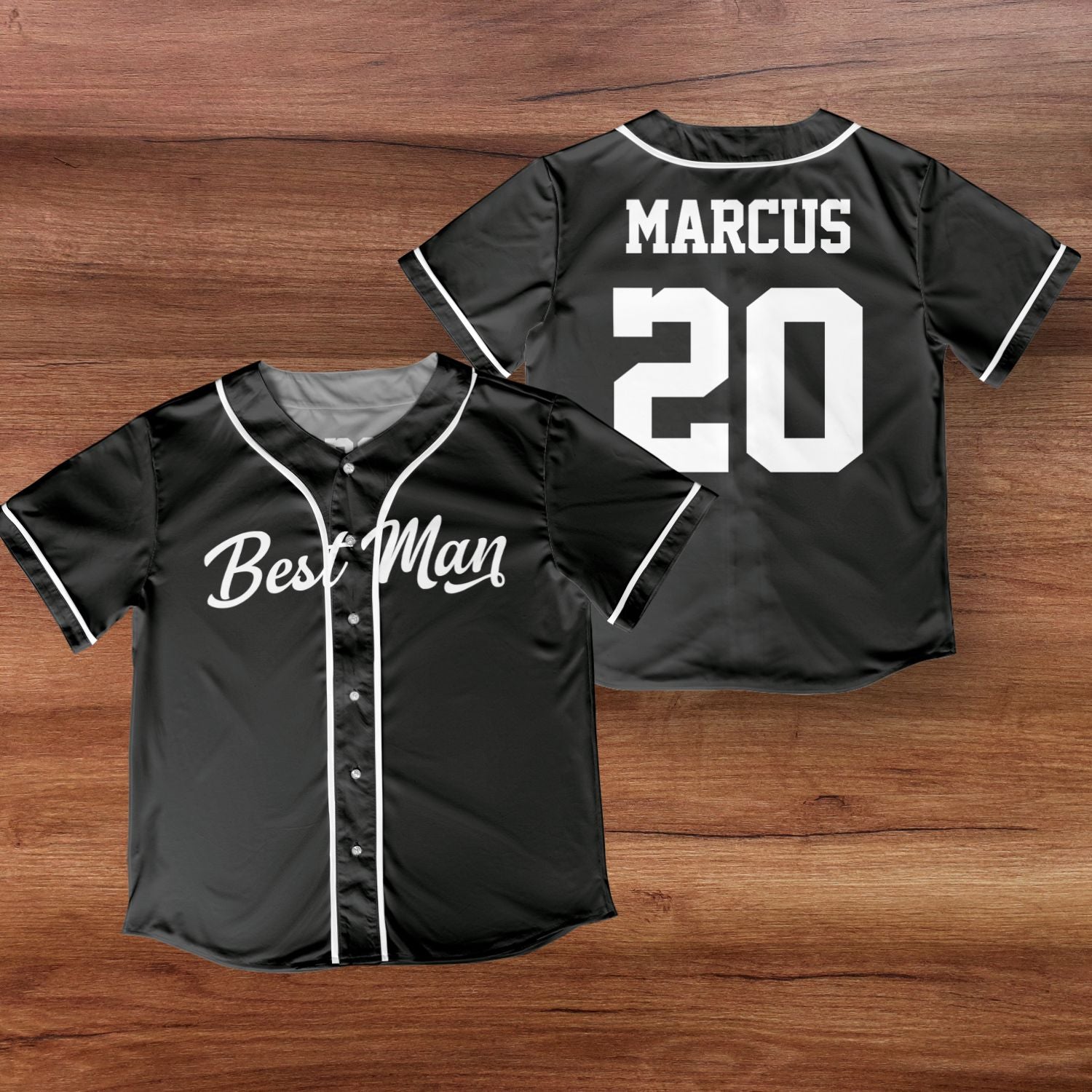 Custom Bachelor Party Groomsmen Best Man Gift Baseball Jersey Shirt