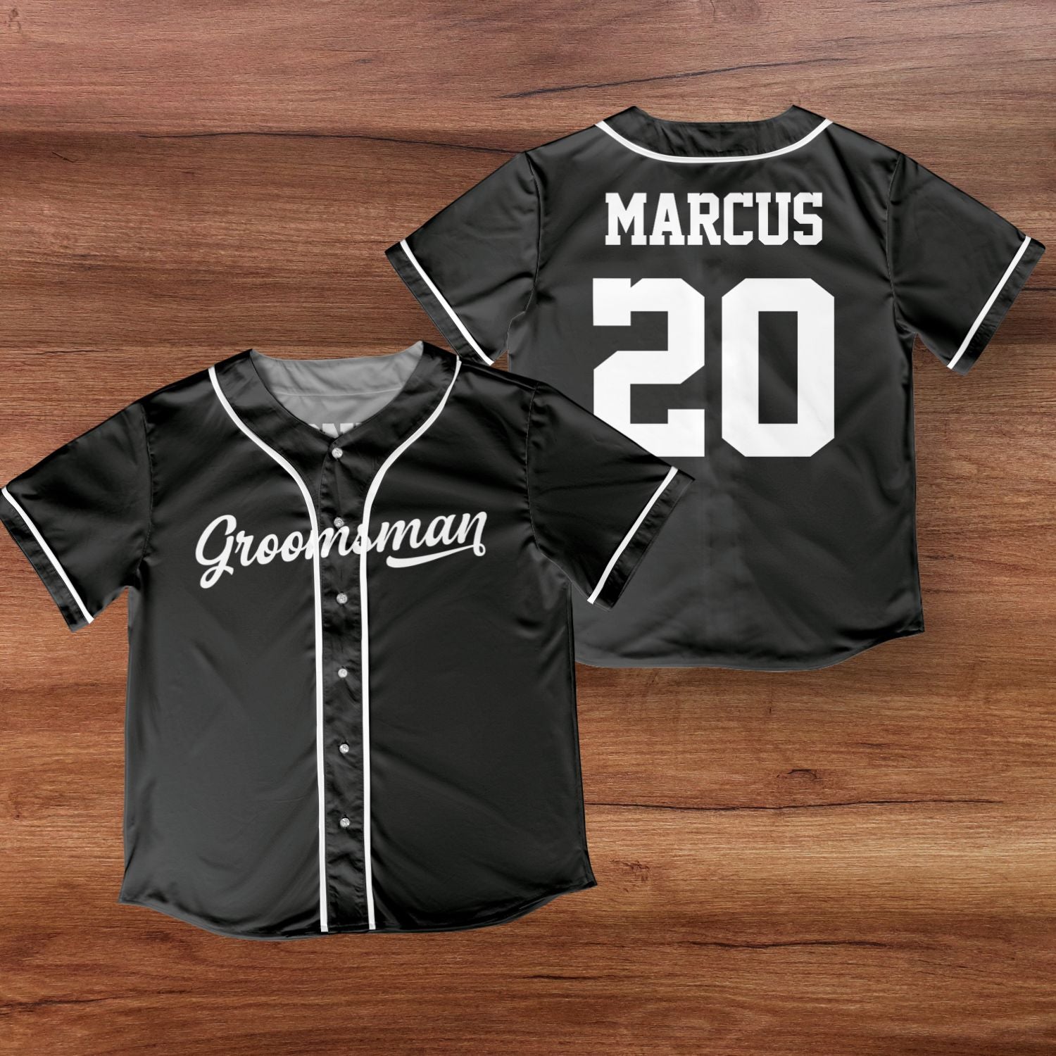 Custom Bachelor Party Groomsmen Best Man Gift Baseball Jersey Shirt