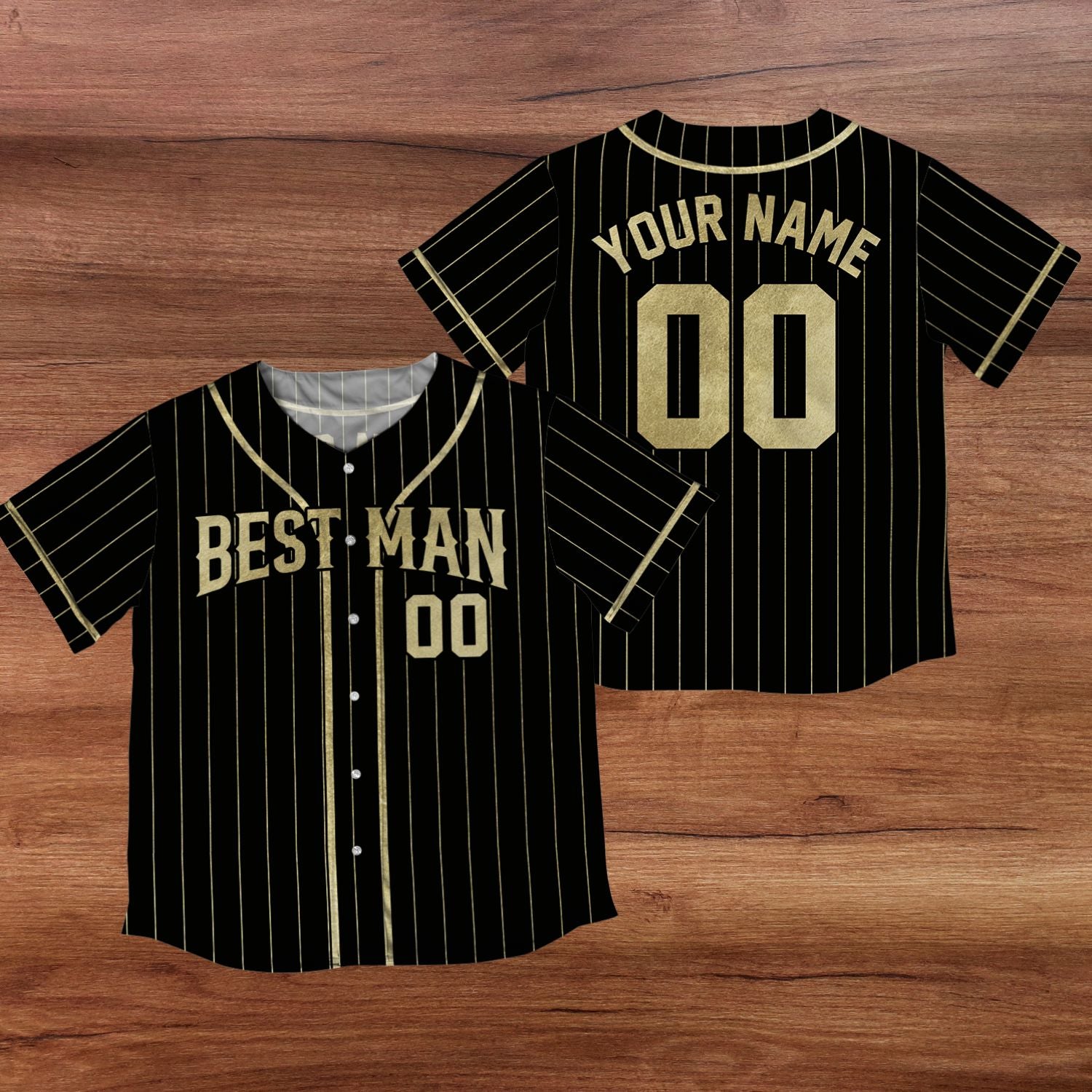 Custom Bachelor Party Groomsmen Best Man Gift Baseball Jersey Shirt