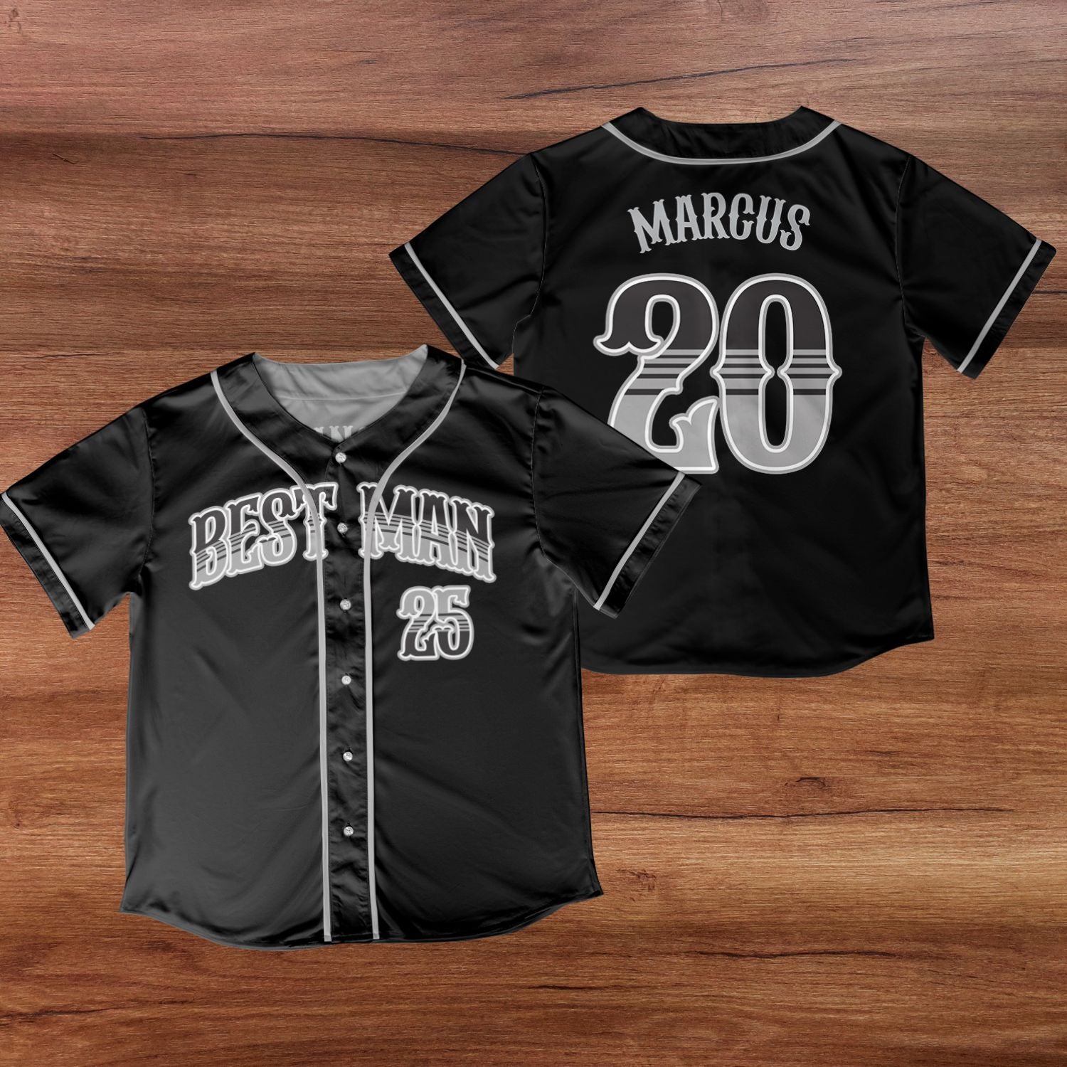 Custom Bachelor Party Groomsmen Best Man Gift Baseball Jersey Shirt