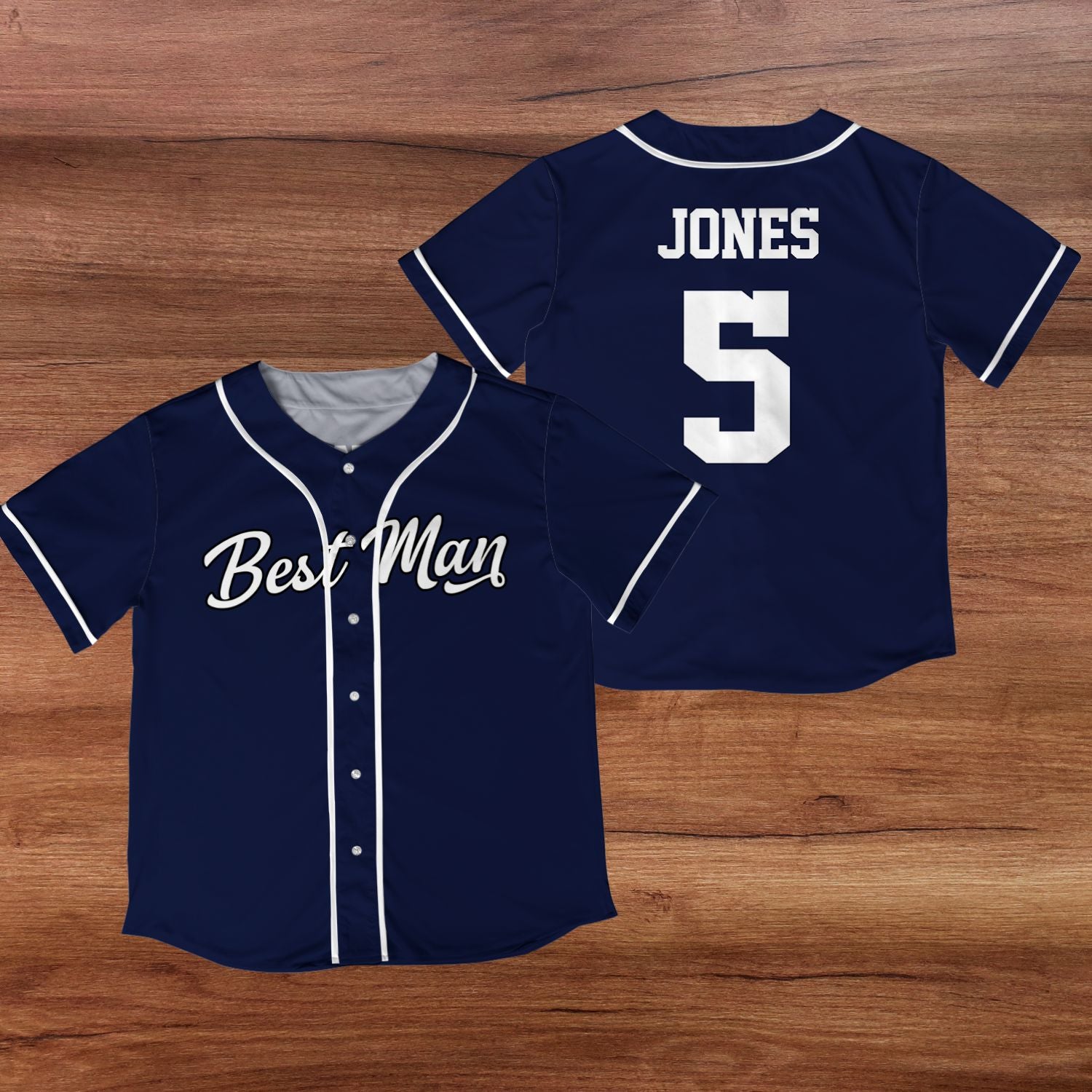 Custom Bachelor Party Groomsmen Best Man Gift Baseball Jersey Shirt
