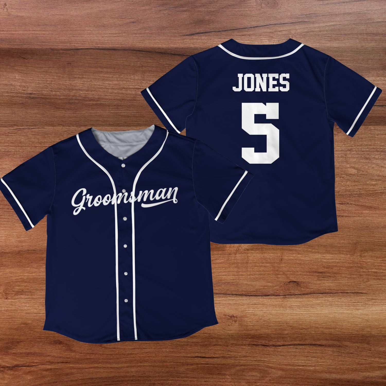 Custom Bachelor Party Groomsmen Best Man Gift Baseball Jersey Shirt