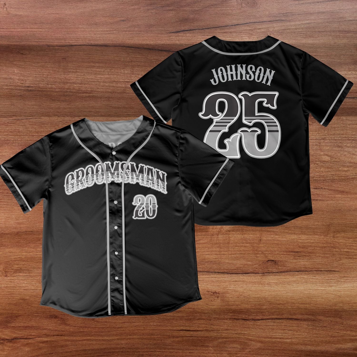 Custom Bachelor Party Groomsmen Best Man Gift Baseball Jersey Shirt