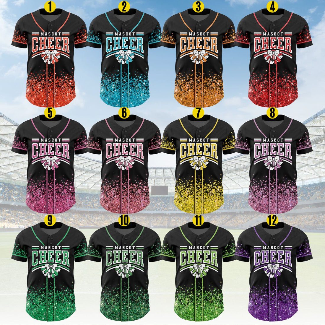 Custom Cheerleader Baseball Jersey Shirt For Moms, Coaches, And Cheer Teams