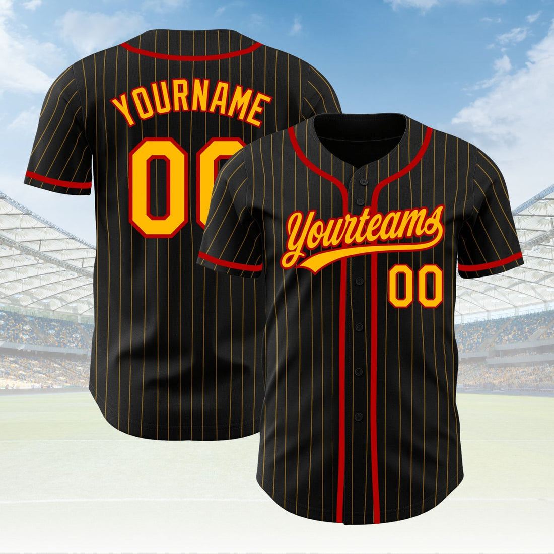 Custom Pinstripe Baseball Jersey Personalized Baseball Sports Uniform For Men Women Boy