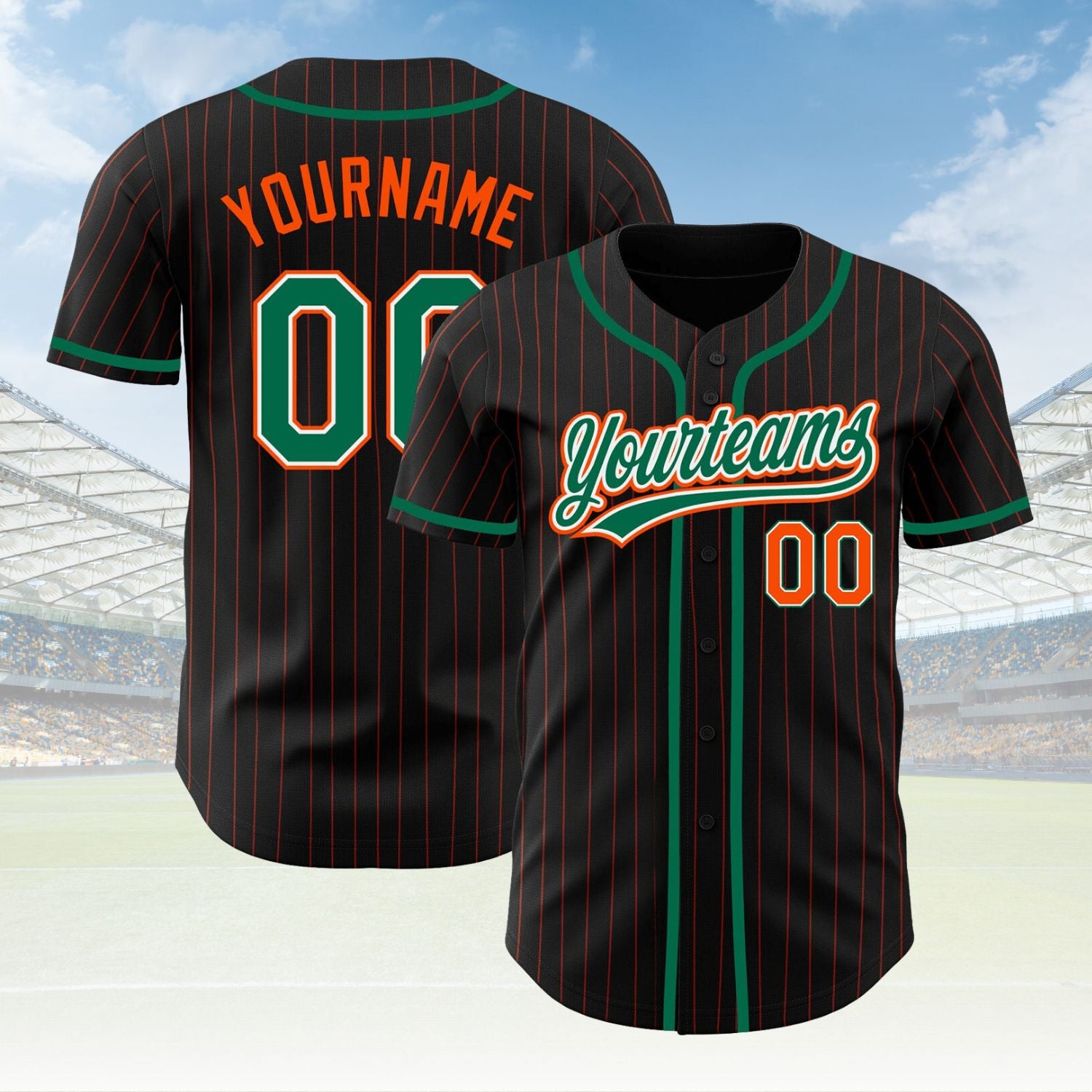 Custom Pinstripe Baseball Jersey Personalized Baseball Sports Uniform For Men Women Boy