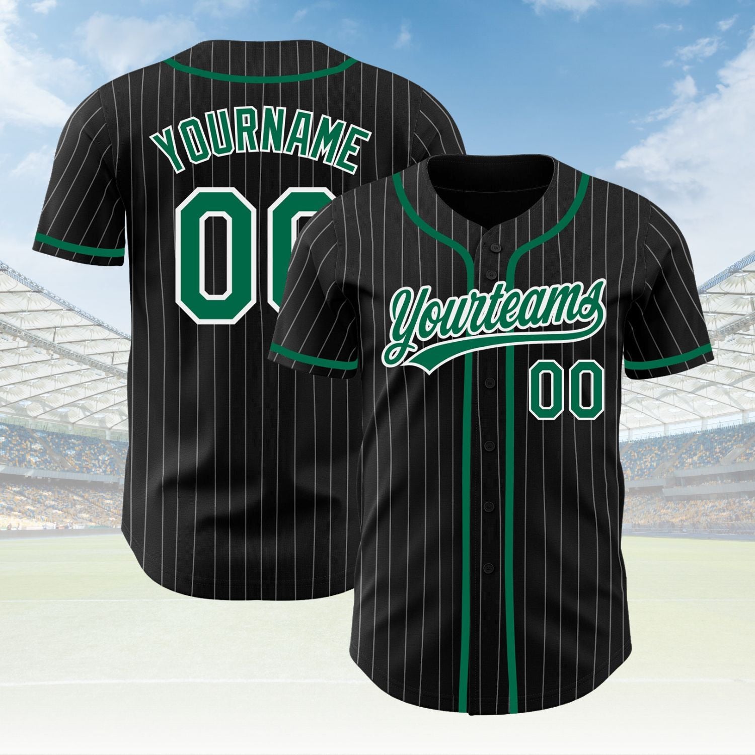 Custom Pinstripe Baseball Jersey Personalized Baseball Sports Uniform For Men Women Boy